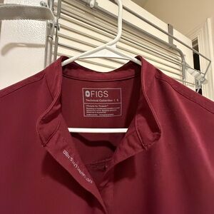 Burgundy Rafaela Oversized Scrub Top™